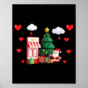 Poster Natal Fofo E Compras Dia Dos Namorados Xmas Ele