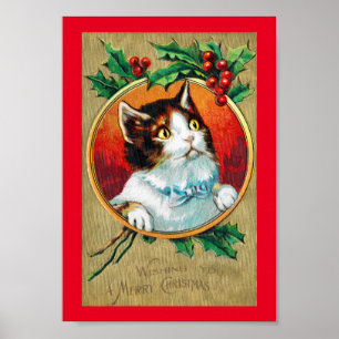 Poster Natal, Gato de Natal
