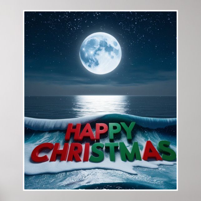 Poster Natal iluminado (Frente)