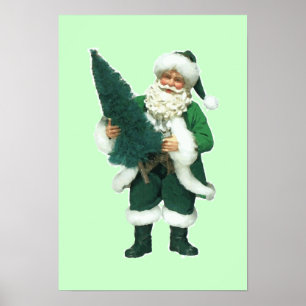Poster Natal irlandês Papai Noel