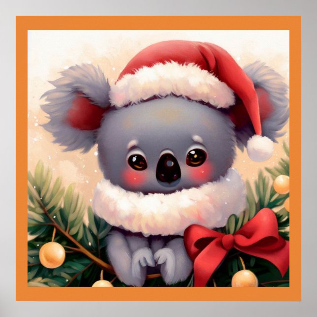 Poster Natal Koala 4 (Frente)