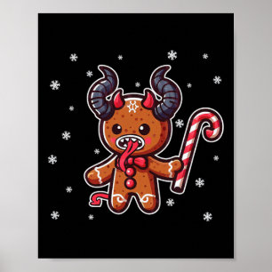 Poster Natal Krampus Gingerbird Man Christmas Pajama