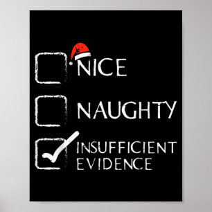 Poster Natal Legal Travesso Evidências Insuficientes Nata