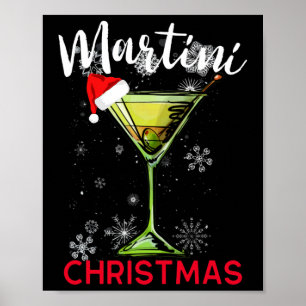 Poster Natal Martini Coquetel Feliz Hora Divertida Gi