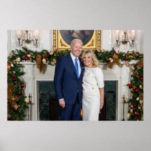 Poster Natal na Casa Branca Presidente Joe Biden Foto