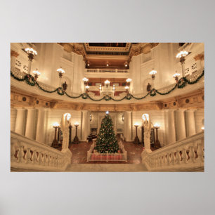 Pôster Natal no Capitólio Estadual da Pensilvânia