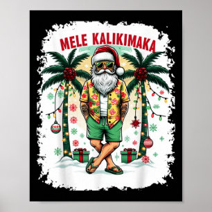 Poster Natal No Havaí Em Julho De Mele Kalikimaka Havaí