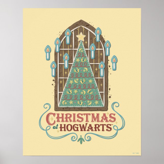 Poster Natal no HOGWARTS™ Cookie Graphic (Frente)