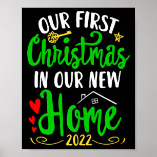 Poster Natal Nova Casa Xmas Proprietário Nosso Primeiro A