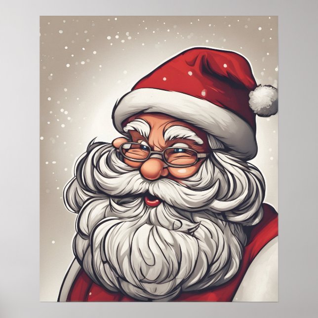 Poster Natal Papai Noel (Frente)