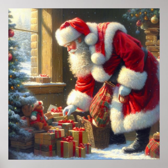 Poster Natal Papai Noel 3 (Frente)