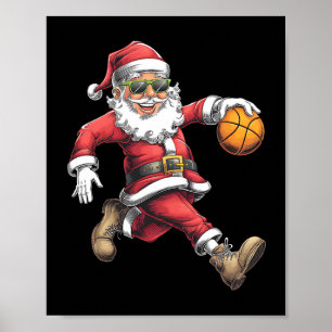 Poster Natal Papai Noel Dunking A Skett Boys Kids X