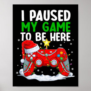 Poster Natal Parei Meu Jogo Para Estar Aqui Jogador Diver