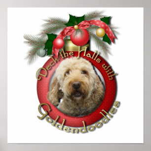 Pôster Natal - plataforma os salões - Goldendoodles