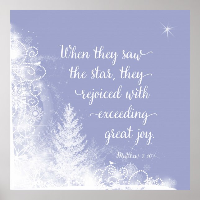 Poster Natal - Quando Viram a Estrela (Frente)