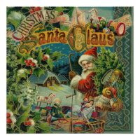 Natal Santa Claus Arte Antiquada