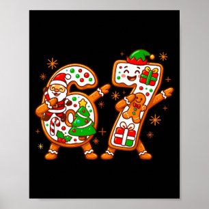 Poster Natal Seis Sete Dabbing Legal Meme 67 Xmas Dab
