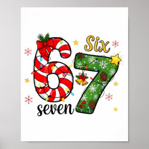 Poster Natal Seis Sete Divertido Tendência 6 7 Meme Viral