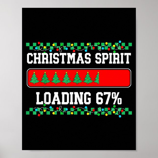 Poster Natal Seis Sete Srit Carregando 67 Meme Geração Z  (Frente)
