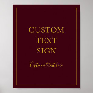 Poster Natal Simples   Placa Personalizada de Cartões Ver