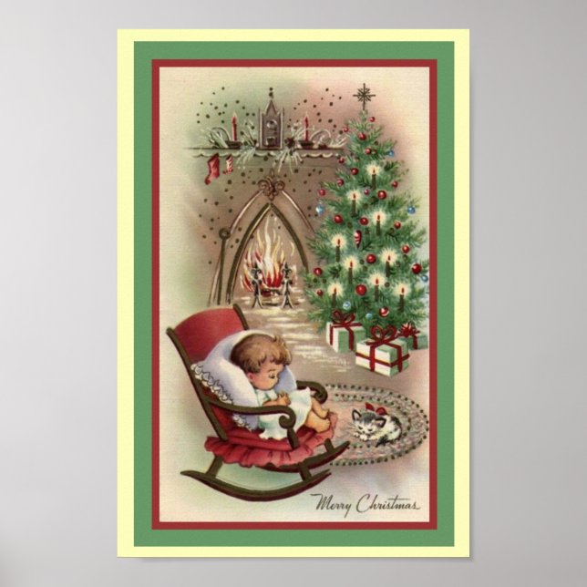 Poster natal vintage (Frente)