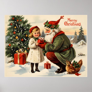 poster natal vintage