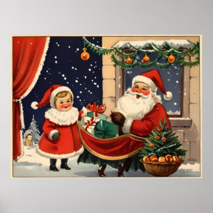 poster natal vintage