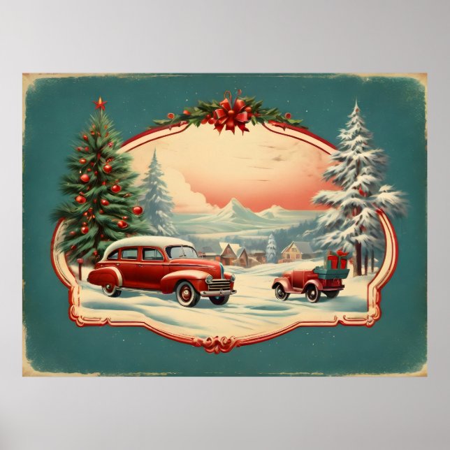 poster natal vintage (Frente)