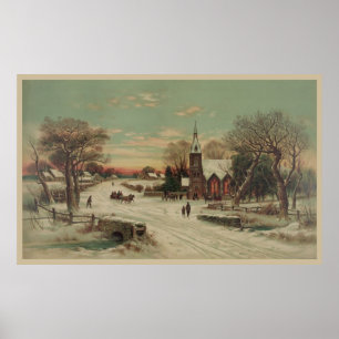 Pôster Natal vintage