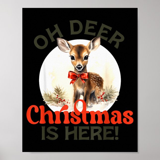 Poster Natal Vintage Retro Rena Oh Rena Natal (Frente)