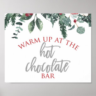 Poster Natal Winter Onederland Chocolate Quente