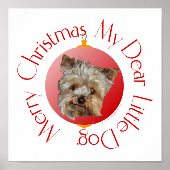 Poster Natal Yorkshire Terrier (Frente)