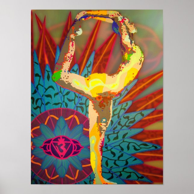 Pôster Natarajasana digitalmente - 2012 (Frente)