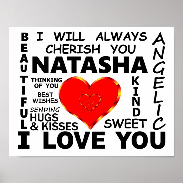 Poster Natasha I Love You (Frente)