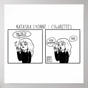 Poster Natasha Lyonne fumando