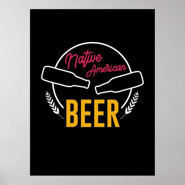 Poster Native American Beer (Frente)