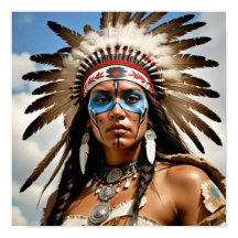 Native American Girl warrior