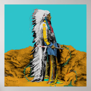 Poster Native American Lakota Sioux