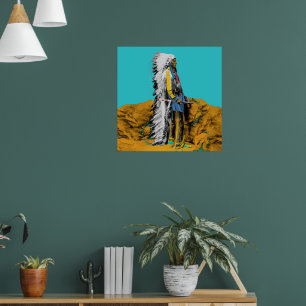 Poster Native American Lakota Sioux