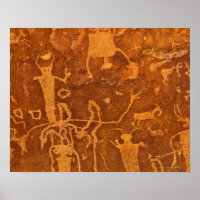 Native American petroglicphs, Painel de Rochester,