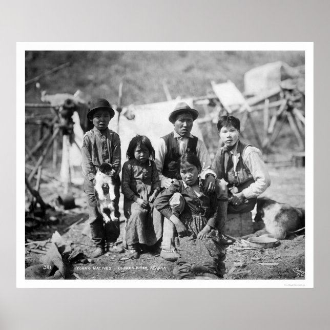 Poster Natives Copper River Alaska 1904 (Frente)