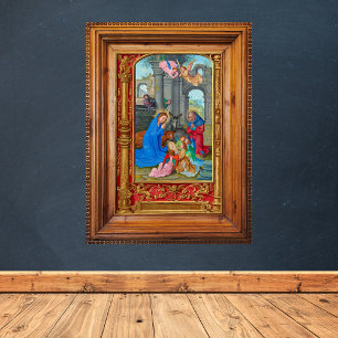 Poster Natividade cristã católica medieval