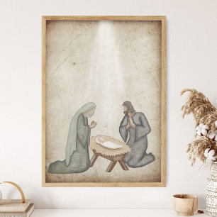 Poster Natividade de Jesus, Arte de Parede das Escrituras