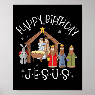 Poster Natividade Feliz Aniversário Jesus Natal Natividad