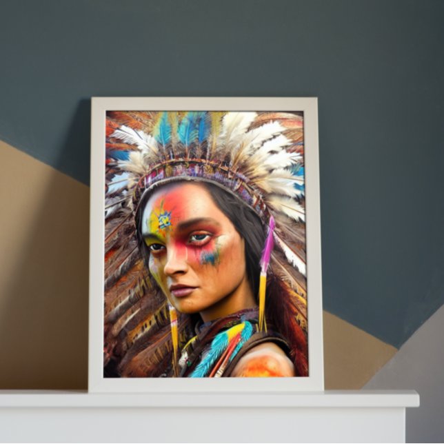 Poster nativo americano Sioux (Criador carregado)