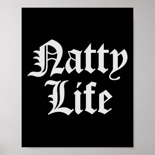 Poster Natty Life Natural Bodybuilding Workout (Frente)