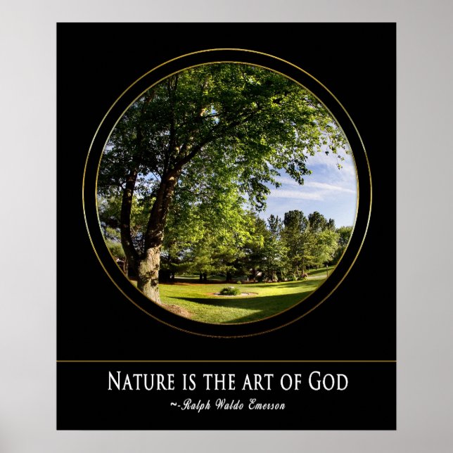 Poster natural - Arte de Deus (Frente)