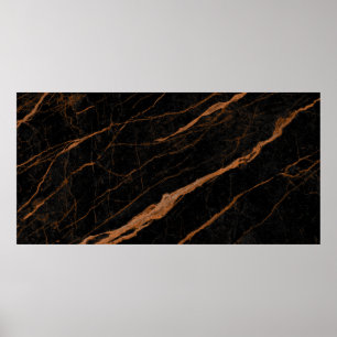 Poster natural black emperador marble texture background