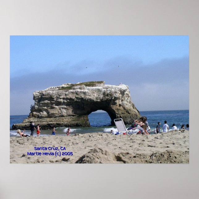 Pôster Natural Bridges Beach Print - Select Your Frame (Frente)