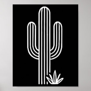 Poster Nature Cactos Fofo Ocidental Planta Deserto Saguar